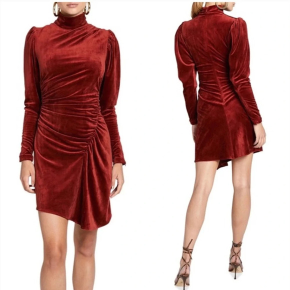 ! A.L.C. Marcel Long Sleeve Corduroy Cocktail Dress - Picture 1 of 6